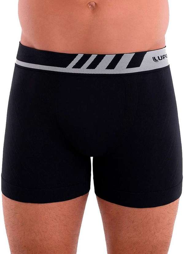 Lupo - Kit com 3 Cuecas Boxer Lupo 671-002 Preto-Branco 2