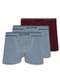 Lupo - Kit com 3 Cuecas Boxer Lupo 733-004 Cinza - variação: Cinza-Marsala