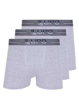 Kit com 3 Cuecas Boxer Lupo 784-016 - LUPO