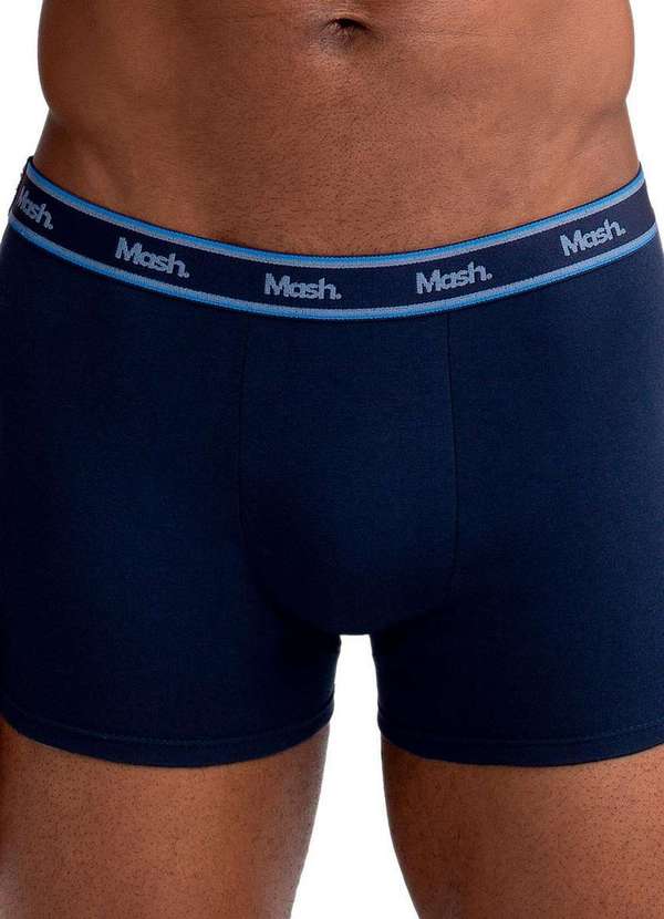 Mash - Kit com 3 Cuecas Boxer Mash 110.34 Az08-Marinho-Azul-Cinza 3