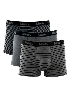 Kit com 3 Cuecas Boxer Mash 110.38 - MASH