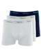 Mash - Kit com 3 Cuecas Boxer Mash 170.26 Branco - variação: Branco-Marinho