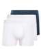 Selene - Kit com 3 Cuecas Boxer Selene 11070-002/003/440 Branco-Chumbo - variação: Branco-Chumbo