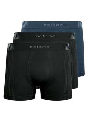 Kit com 3 Cuecas Boxer Selene 11070-002/003/440 - SELENE