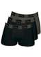 Zorba - Kit com 3 Cuecas Boxer Zorba 717 Preto - variação: Preto-Chumbo