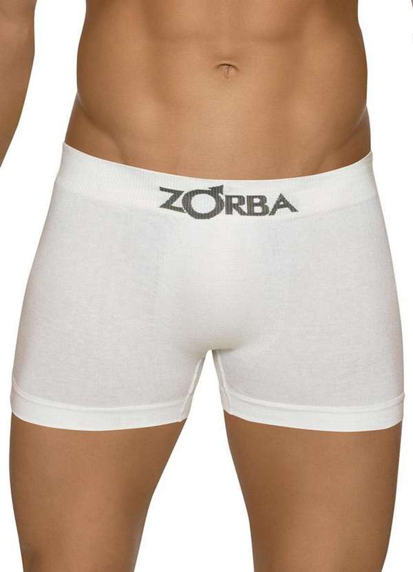 Zorba - Kit com 3 Cuecas Boxer Zorba 781 Colorido Branco 2
