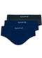 Lupo - Kit com 3 Cuecas Slip Lupo 681-001 Preto-Grafite - variação: Grafite-Marinho