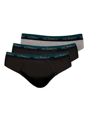 Kit com 3 Cuecas Slip Zorba 0764 - ZORBA