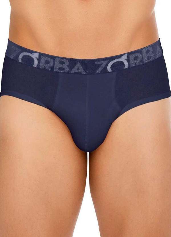 Zorba - Kit com 3 Cuecas Slip Zorba 643 Marinho 2