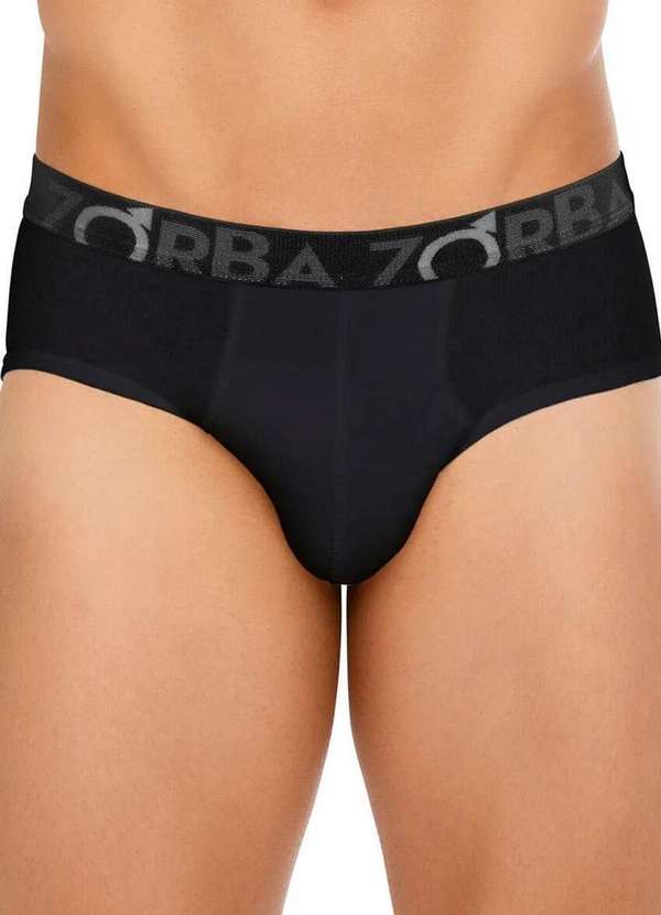 Zorba - Kit com 3 Cuecas Slip Zorba 643 Preto 2