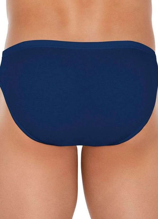 Zorba - Kit com 3 Cuecas Slip Zorba 772 Marinho 3