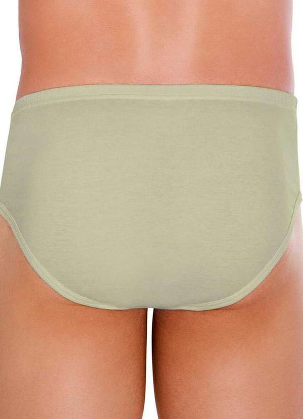 Zorba - Kit com 3 Cuecas Slip Zorba com Abertura 172 Plus Size Denin-Bege 5