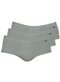 Zorba - Kit com 3 Cuecas Slip Zorba com Abertura 185 Marinho-Bege - variação: Grafite