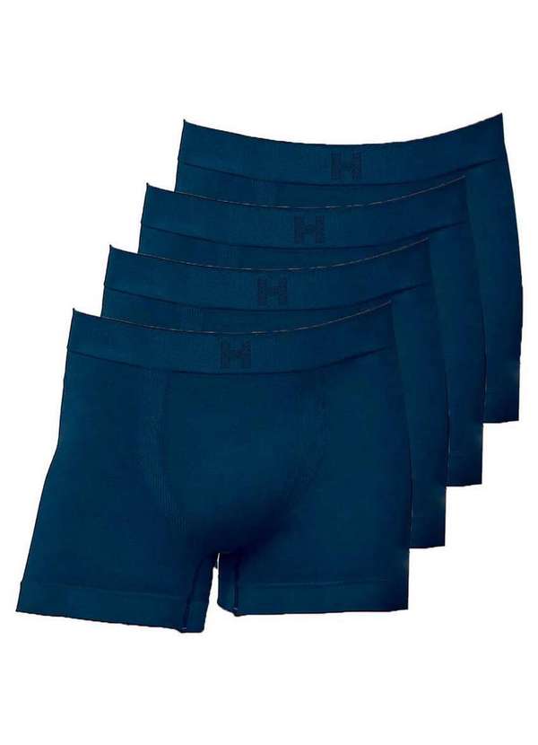 Hope - Kit com 4 Cuecas Boxer Hope Smc61020 Azul