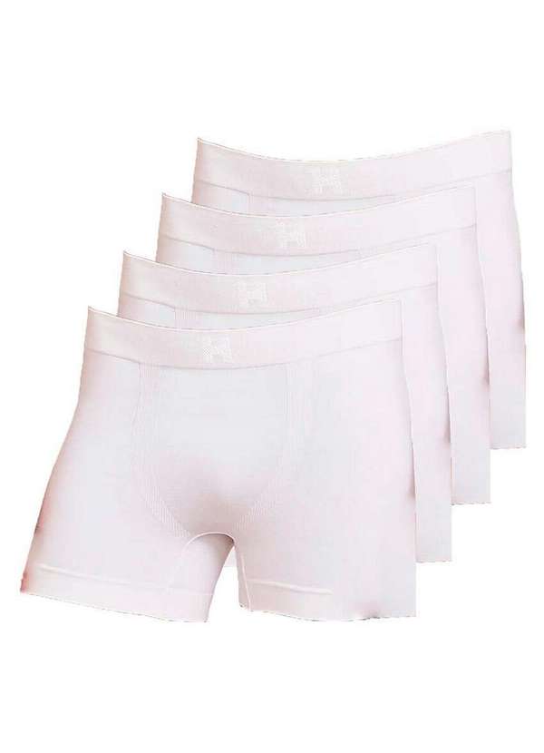 Hope - Kit com 4 Cuecas Boxer Hope Smc61020 Branco