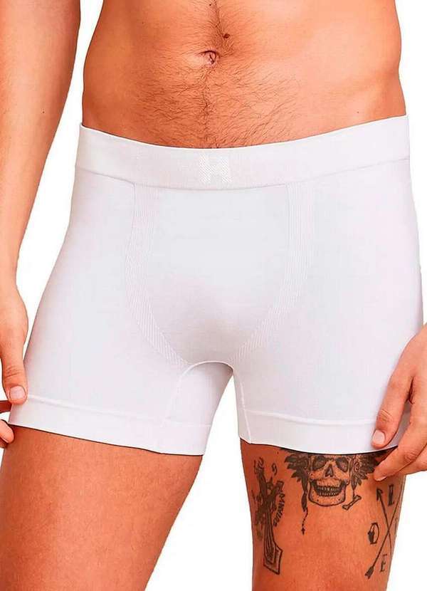 Hope - Kit com 4 Cuecas Boxer Hope Smc61020 Branco 2
