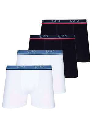 Kit com 4 Cuecas Boxer Lupo 523-088 - LUPO