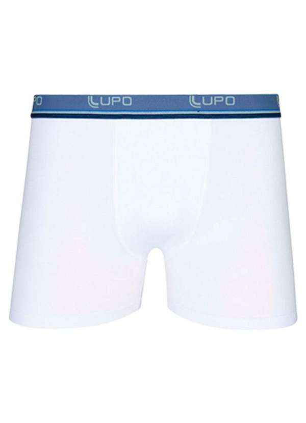 Lupo - Kit com 4 Cuecas Boxer Lupo 523-088 Branco-Preto 2