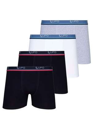 Kit com 4 Cuecas Boxer Lupo 523-088 - LUPO