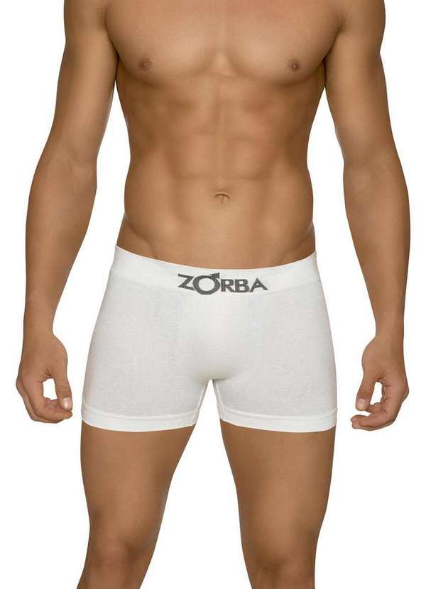 Zorba - Kit com 4 Cuecas Boxer Zorba 781 Branco 2