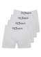 Zorba - Kit com 4 Cuecas Boxer Zorba 781 Mescla-Claro - variação: Branco