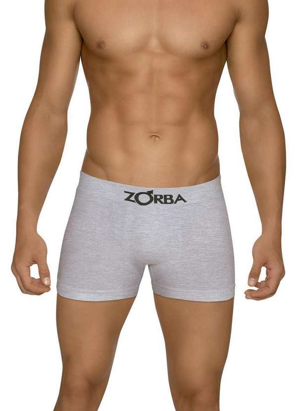 Zorba - Kit com 4 Cuecas Boxer Zorba 781 Preto-Mescla-Branco-Marinho 3