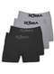 Zorba - Kit com 4 Cuecas Boxer Zorba 781 Mescla-Claro - variação: Preto-Mescla-Claro