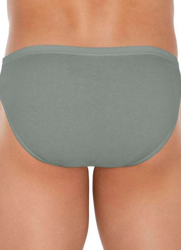 Zorba - Kit com 5 Cuecas Slip Zorba 772 Grafite 3