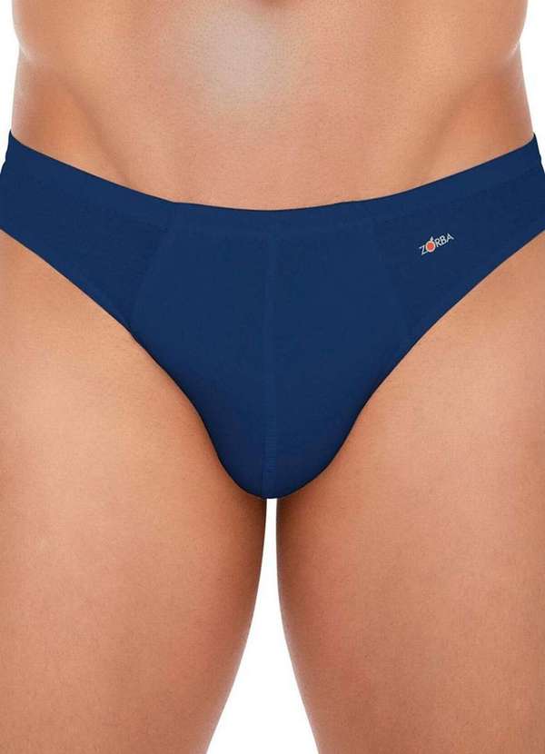 Zorba - Kit com 5 Cuecas Slip Zorba 772 Marinho 2