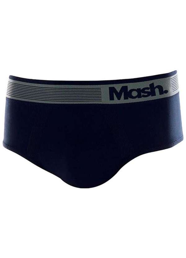 Mash - Kit com 6 Cueca Slip Mash 713.02 Cinza-Branco 2