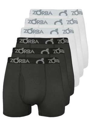 Kit com 6 Cuecas Boxer com Abertura Zorba 848 - ZORBA
