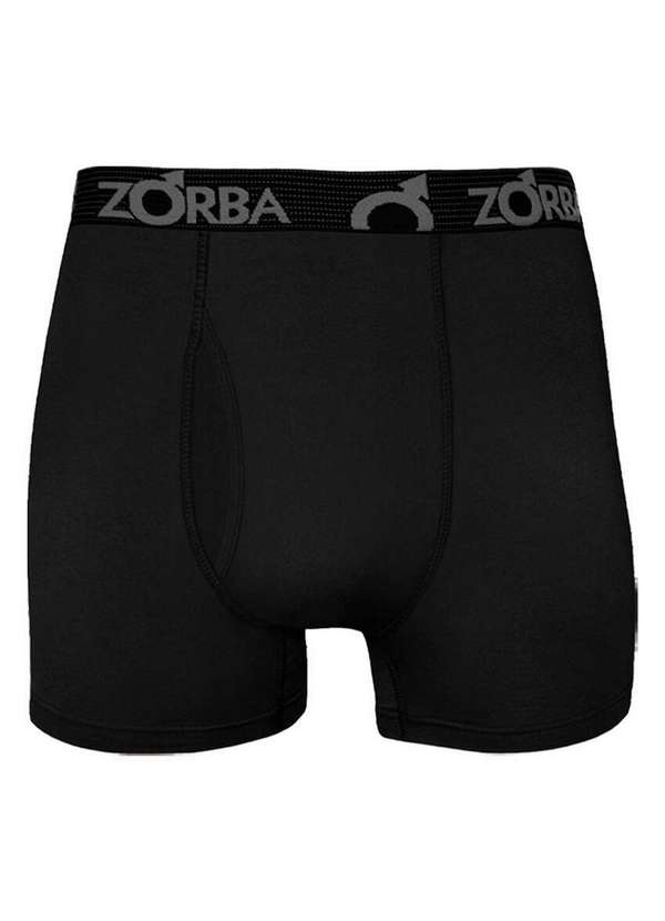 Zorba - Kit com 6 Cuecas Boxer com Abertura Zorba 848 Preto-Marinho 2
