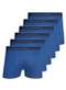 Lupo - Kit com 6 Cuecas Boxer Lupo 523-003 Marsala - variação: Azul