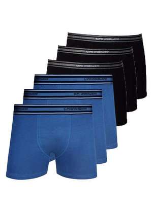Kit com 6 Cuecas Boxer Lupo 523-003 - LUPO