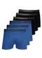 Lupo - Kit com 6 Cuecas Boxer Lupo 523-003 Marsala - variação: Azul-Preto