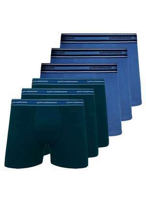 Kit com 6 Cuecas Boxer Lupo 523-003 - LUPO