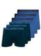 Lupo - Kit com 6 Cuecas Boxer Lupo 523-003 Marsala - variação: Marinho-Azul