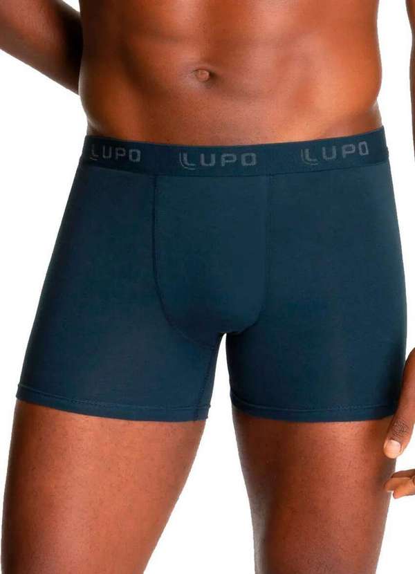 Lupo - Kit com 6 Cuecas Boxer Lupo 615-002 Marinho 2