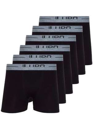 Kit com 6 Cuecas Boxer Lupo 784-016 - LUPO