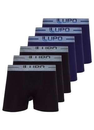 Kit com 6 Cuecas Boxer Lupo 784-016 - LUPO