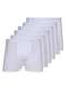 Lupo - Kit com 6 Cuecas Boxer Lupo 784-017 Branco-Preto - variação: Branco