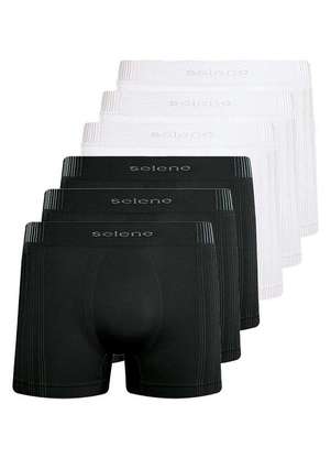 Kit com 6 Cuecas Boxer Selene 11070-002/003/440 - SELENE