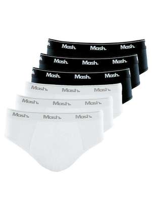 Kit com 6 Cuecas Slip Mash 073.58 - MASH