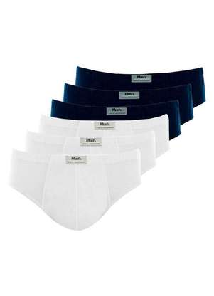 Kit com 6 Cuecas Slip Mash 074.58 - MASH