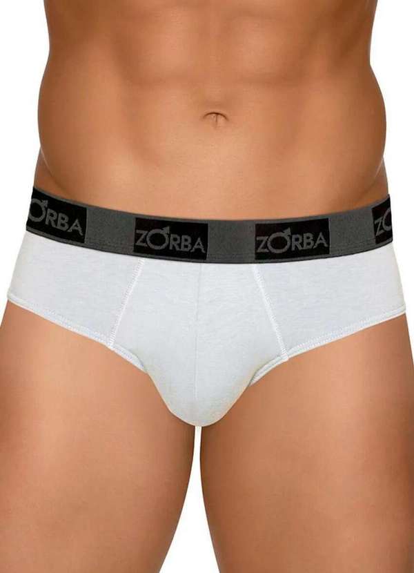 Zorba - Kit com 6 Cuecas Slip Zorba 716 Branco 2