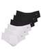 Zorba - Kit com 6 Cuecas Slip Zorba com Abertura 172 Plus Size Marinho - variação: Branco-Preto