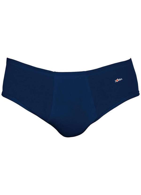 Zorba - Kit com 6 Cuecas Slip Zorba com Abertura 172 Plus Size Marinho 2