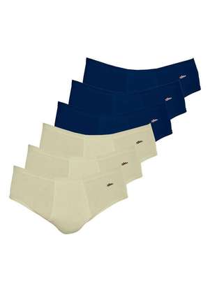 Kit com 6 Cuecas Slip Zorba com Abertura 172 - ZORBA