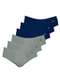 Zorba - Kit com 6 Cuecas Slip Zorba com Abertura 172 Bege-Marinho - variação: Grafite-Marinho