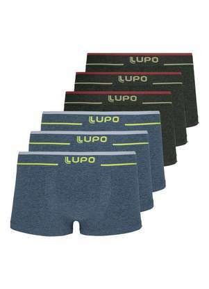 Kit com 6 Cuecas Sunga Lupo 526-001 - LUPO